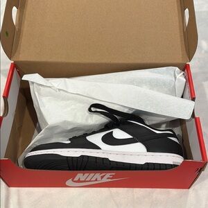 Nike Black and White Dink Low Sneakers, women’s size 9